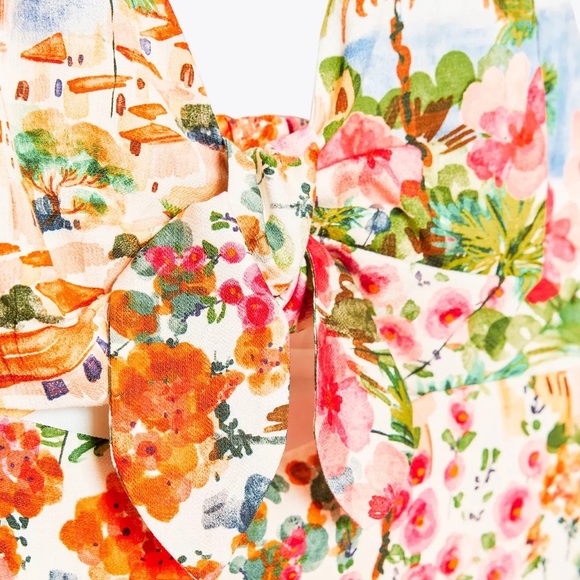 ZARA NEW SS25 WOMAN PRINTED TOP - Picture 6 of 15